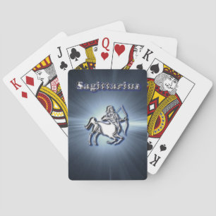 Chrome Sagittarius Poker Cards