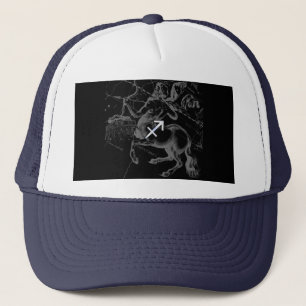 Chrome Sagittarius Zodiac Sign Hevelius circa 1690 Trucker Hat