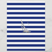 Chrome Sailing on Nautical Stripes (Front)