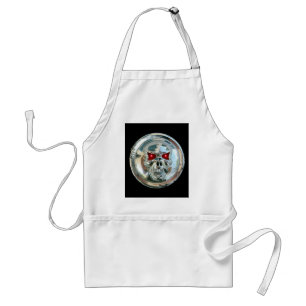 CHROME SKULL ADULT APRON