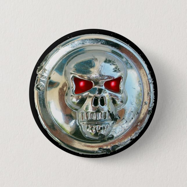 CHROME SKULL BUTTON (Front)