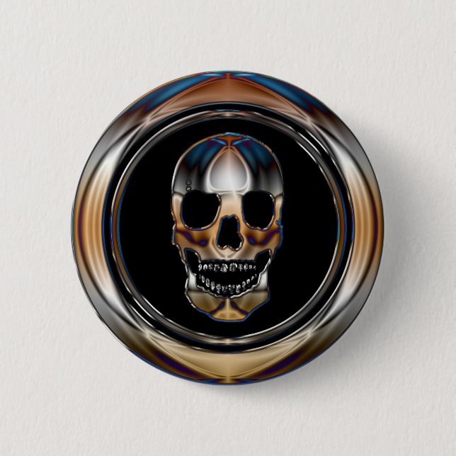 CHROME SKULL BUTTON (Front)
