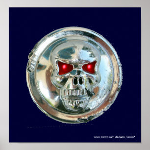 CHROME SKULL POSTER