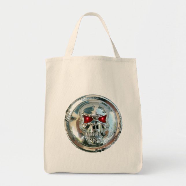 CHROME SKULL TOTE BAG (Front)