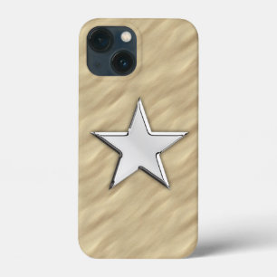 Chrome Star on Sandy Beach Print iPhone 13 Mini Case