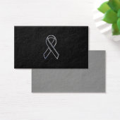 Chrome Style Black Ribbon Awareness (Desk)