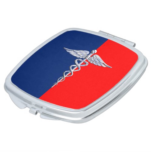 Chrome Style Caduceus Medical Symbol League Makeup Mirror