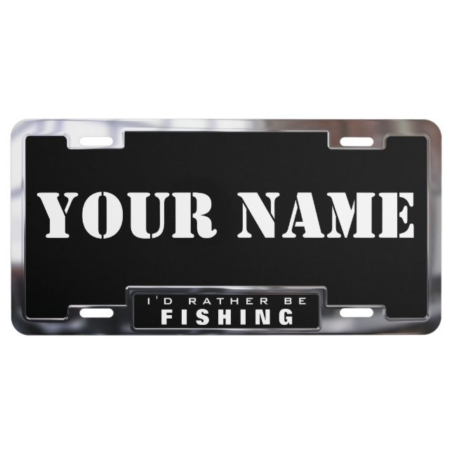 Chrome Style (faux) License Plate Frame (Front)