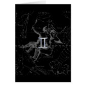 Chrome Style Gemini Zodiac Sign on Hevelius (Front)