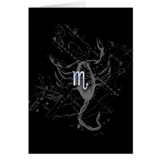 Chrome Style Scorpio Zodiac Symbol on Hevelius (Front)