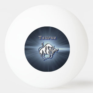 Chrome Taurus Ping-Pong Ball