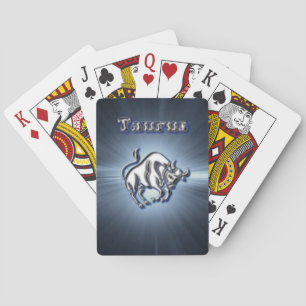 Chrome Taurus Poker Cards