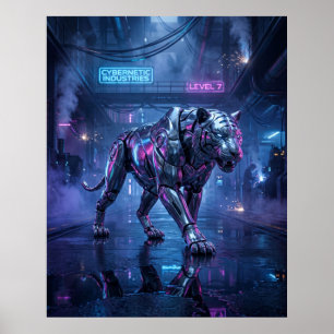 Chrome Tiger Hunt Poster