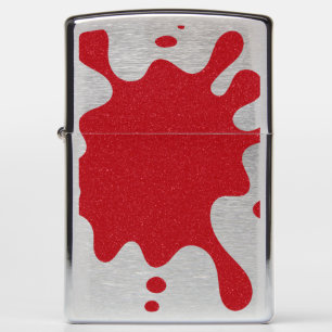Chrome & Tomato Red Splash Zippo® Zippo Lighter