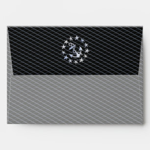 Chrome Yacht Naval Flag on Automotive Grille Print Envelope