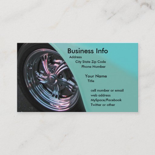 Customizable ChromeaZone Business Card