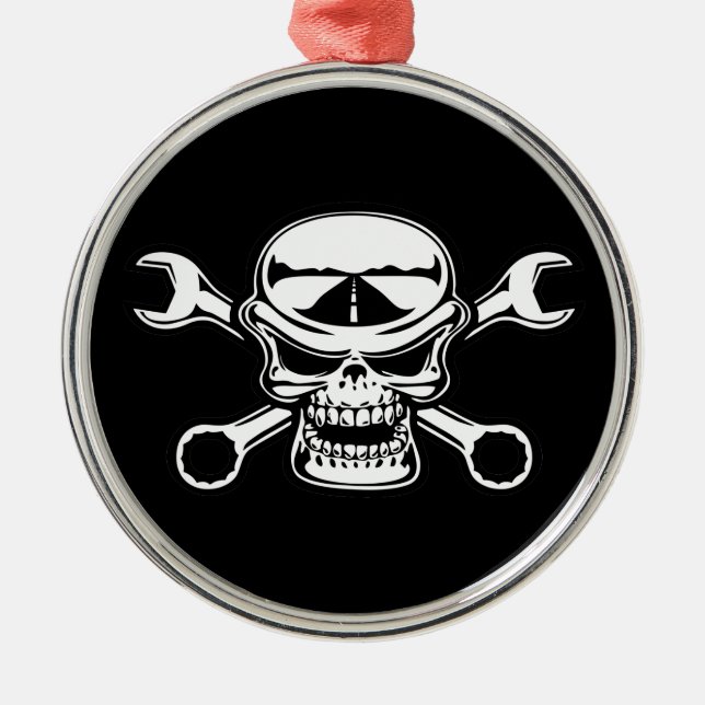 Chromeboy Cross-Wrenches Metal Ornament (Front)