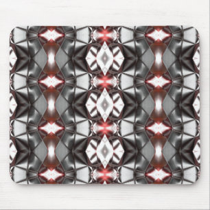 Chromed black gray to ruby rapport, virtual shapes mouse pad