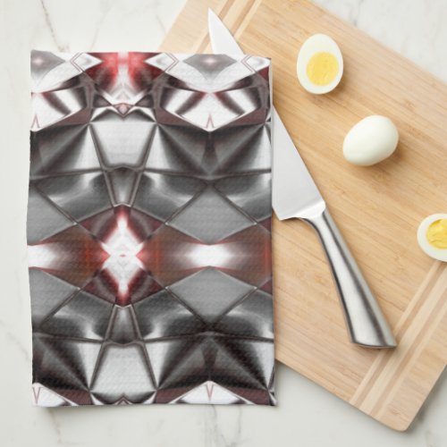 Chromed black grey to ruby rapport virtual shapes kitchen towel