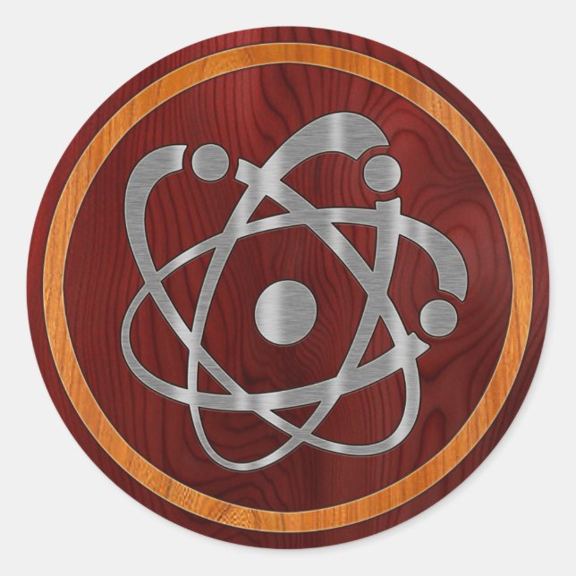 Chromium Atom Classic Round Sticker (Front)