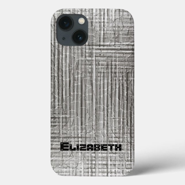Chromium Stainless Steel Metal Case-Mate iPhone Case (Back)