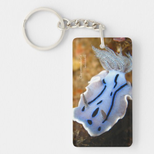 Chromodoris willani Rectangle double_sided Keych Keychain