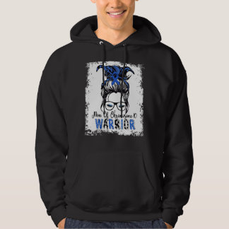Chromosome 10 Warrior Mom Blue Ribbon Awareness Hoodie