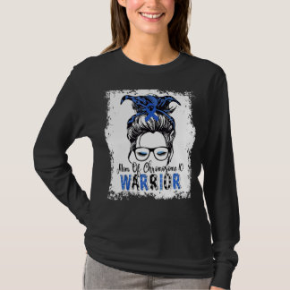 Chromosome 10 Warrior Mom Blue Ribbon Awareness T-Shirt