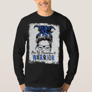 Chromosome 10 Warrior Mom Blue Ribbon Awareness T-Shirt