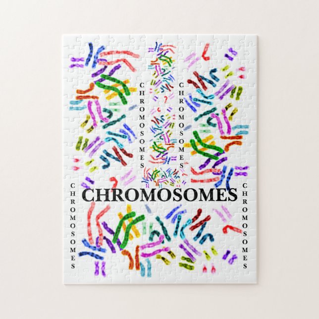 Chromosomes Challenging Fun for ages 10 and Up  Jigsaw Puzzle (Vertical)