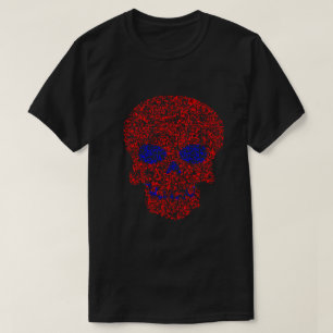 Chromostereopsis skull visual illusion T-Shirt