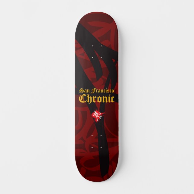 Chronic 49ers Colors Skateboard (Front)