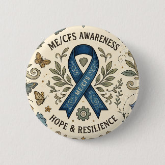 Chronic Fatigue ME/CFS Warrior Button