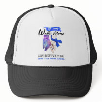 Chronic Fatigue Syndrome Awareness Ribbon Support Trucker Hat