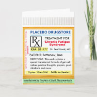 Chronic Fatigue Syndrome RX Prescription Card