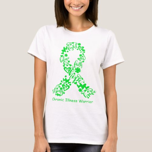 Chronic Illness Awareness Ribbon Support Gifts T_Shirt