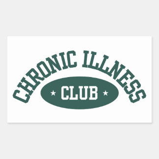 Chronic Illness Club Sticker, Disability Awareness Rectangular Sticker