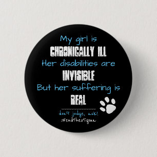 Chronic Illness Disability Button for ESA