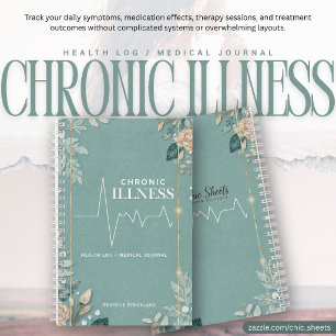  Chronic Illness Health Log/Medical Journal