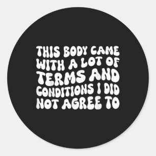 Chronic Illness Invisible Disability Rare Disease  Classic Round Sticker