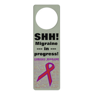 Chronic Migraine - Symptoms & Ribbon Door Hanger
