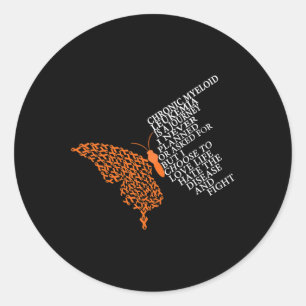 Chronic Myeloid Leukemia Warrior  Classic Round Sticker