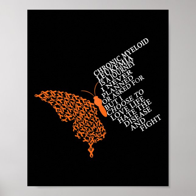 Chronic Myeloid Leukemia Warrior  Poster (Front)
