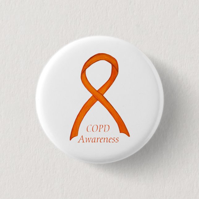 Chronic Obstructive Pulmonary Disease Ribbon Pin (Front)