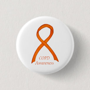 Chronic Obstructive Pulmonary Disease Ribbon Pin