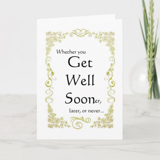 Chronic or Terminal Illness Get Well Card | Zazzle.com