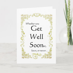Chronic or Terminal Illness Get Well Card