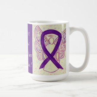Chronic Pain Awareness Ribbon Angel Custom Mug