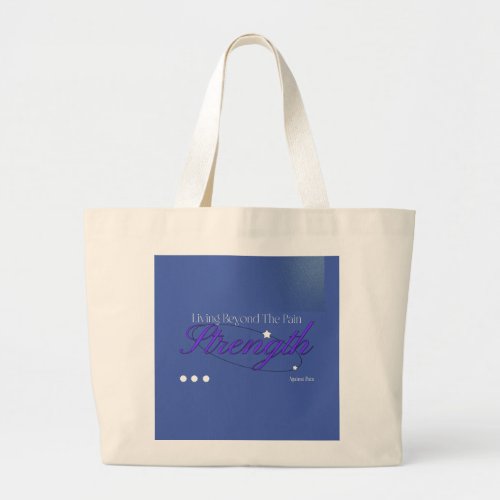 Chronic Pain Emotions  Large Tote Bag