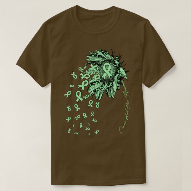 Chronic pelvic Pain Awareness Sunflower ribbon flo T-Shirt (Design Front)